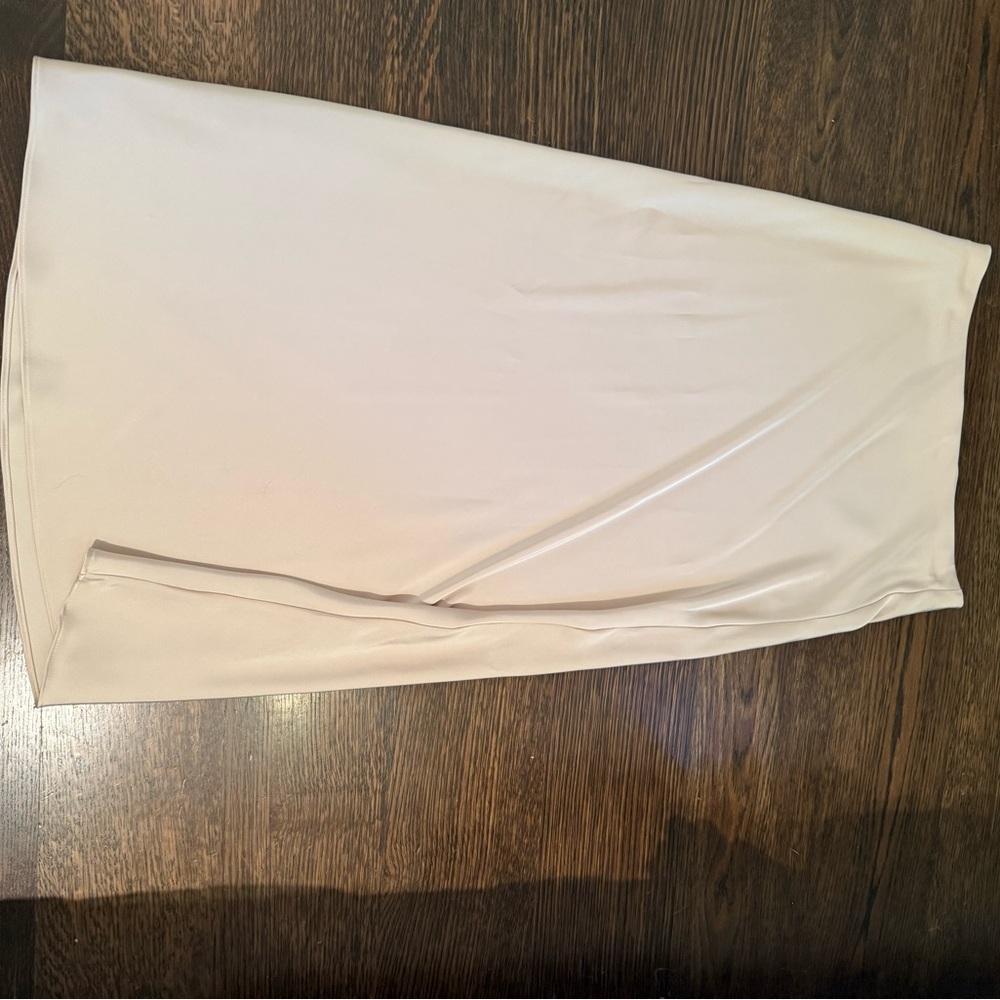 Zara Cream Silk Skirt - Picture 3 of 3